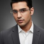 Transition Black- Rimless Sunglasses - S-1145 - Image 2