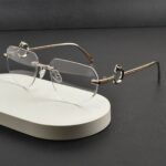 Transition Black- Rimless Sunglasses - S-1146 - Image 7