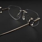 Transition Black- Rimless Sunglasses - S-1146 - Image 4