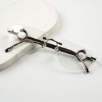 Transition Black- Rimless Sunglasses - S-1146 - Image 5