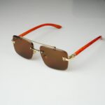 Woodline - Amber Brown - Male Sunglasses - S-611 - Image 4