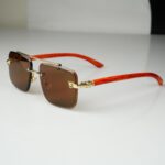 Woodline - Amber Brown - Male Sunglasses - S-611 - Image 3